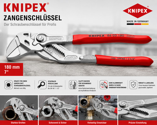 Knipex zangenschlüssel 01 - knipex, 86