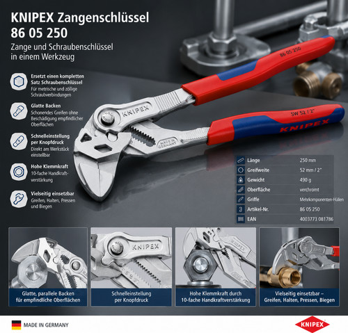 Knipex zangenschlüssel 250 - knipex, mm